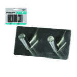 Αυτοκόλλητο κρεμαστράκι inox δύο θέσεων [77726066]