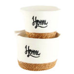 Σετ 2 κασπώ σχοινί λευκό [87059503043]