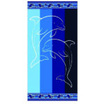 Πετσέτα θαλάσσης "δελφίνια" 75 x150cm [87224108]