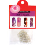 Ασημί διακοσμητική αλυσίδα νυχιών [40502090-2]