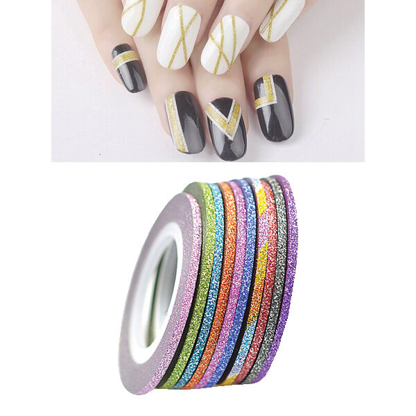 Ροζ διακοσμητική ταινία νυχιών 1mm [40502091-7]