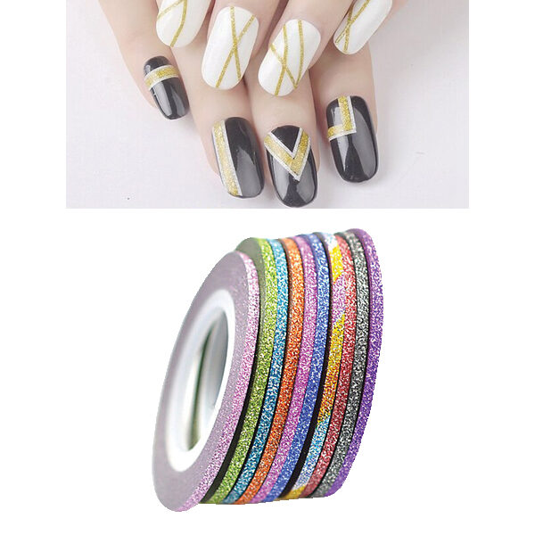 Ανθρακί διακοσμητική ταινία νυχιών 2mm [40502092-3]