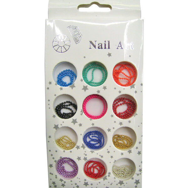 Κασετίνα με χρωματιστές διακοσμητικές αλυσίδες νυχιών [40502098]