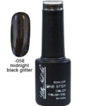 Ημιμόνιμο μανό one step 5ml - Midnight black glitter [40504002-058]