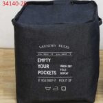 Καλάθι για άπλυτα με φερμουάρ μπλε σκούρο τζιν 34140-25 OEM