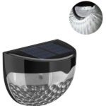 Ηλιακά, ημικυκλικά φωτιστικά τοίχου 2τμχ μαύρα 29196 81330 OEM