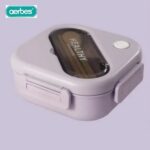 Φαγητοδοχείο τετράγωνο πλαστικό μωβ AB-CH04 AERBES Aerbes