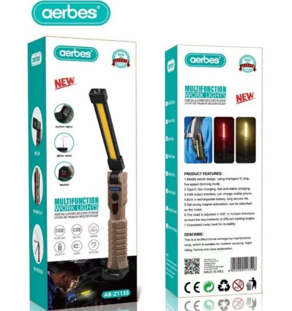 AB-Z1135_1_g3sf-lp Πολυλειτουργικό επαναφορτιζόμενο φως εργασίας AB-Z1135 AERBES Aerbes - Image 1