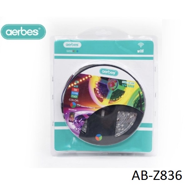 AB-Z836_1_ob93-nq Ταινία LED 5050 RGB φώτα Wi-Fi με τηλεχειριστήριο AB-Z836 AERBES Aerbes - Image 1