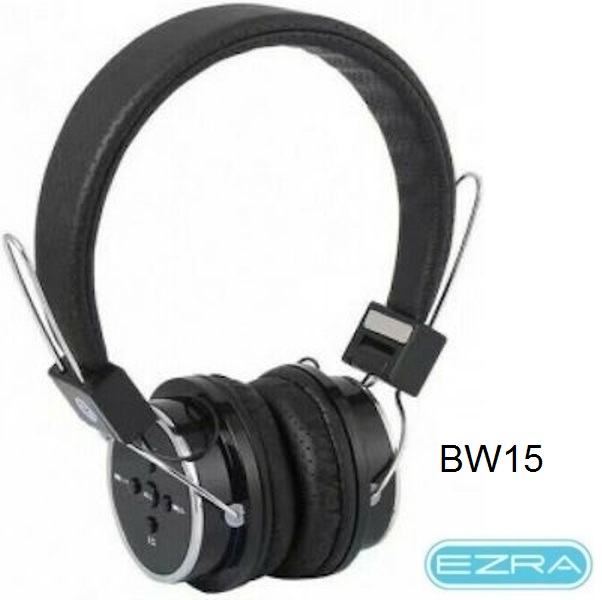 BW15_EZRA_BLACK_1 Επαναφορτιζόμενα ακουστικά κεφαλής Bluetooth μαύρα BW15 EZRA EZRA - Image 1