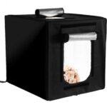 Φορητό αναδιπλούμενο φωτογραφικό στούντιο με φως LED και τριπλό φόντο 60 x 60x60cm 0436 OEM