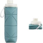 Πτυσσόμενο μπουκάλι σιλικόνης θαλασσί OEM