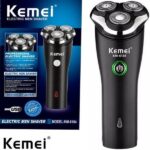Επαναφορτιζόμενη ξυριστική μηχανή με τριπλή λεπίδα KM-6184 KEMEI KEMEI