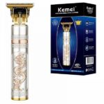 Επαναφορτιζόμενη κουρευτική μηχανή ασημί-χρυσό KM-762 KEMEI KEMEI