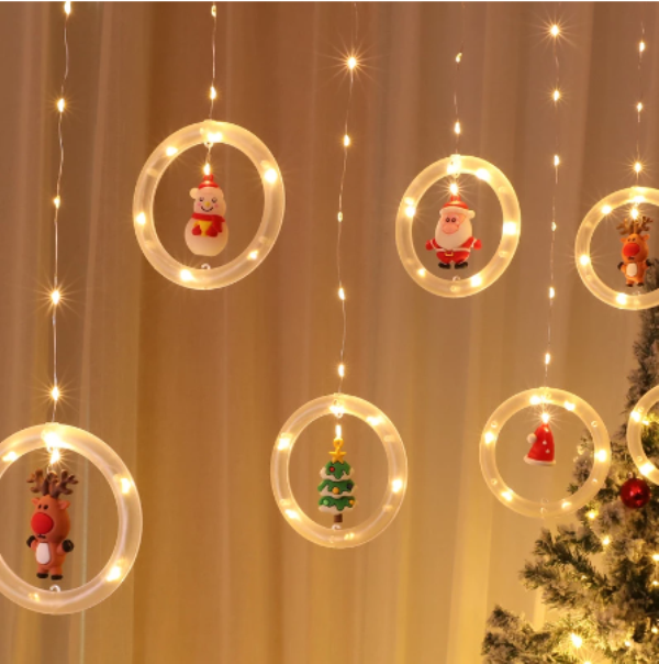 LED_X-MAS_RINGS_FIGURINES_1_kdu5-me 10 χριστουγεννιάτικοι κρίκοι LED με φιγούρες σιλικόνης OEM - Image 1
