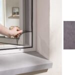 Σίτα εντόμων παραθύρου με αυτοκόλλητο Velcro 150x180cm  γκρι OEM