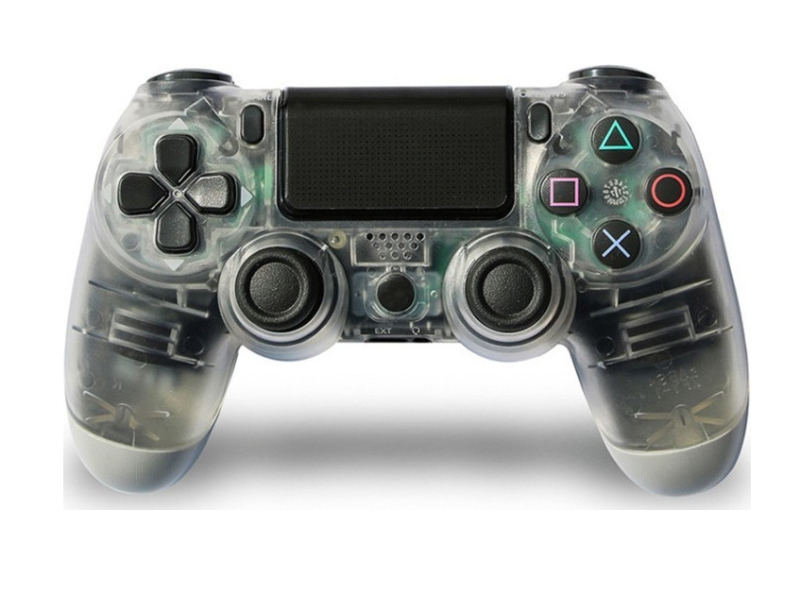 PLAY_TR_4y9m-7z Επαναφορτιζόμενο ασύρματο χειριστήριο παιχνιδιών Trasparent DOUBLE-motor vibration 4 OEM - Image 1