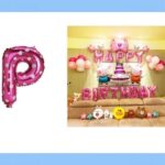 Μεταλλιζέ μπαλόνι γράμμα “P” 16cm 16759 OEM
