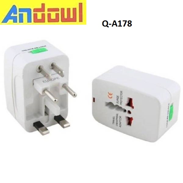 CREATOR: gd-jpeg v1.0 (using IJG JPEG v80), quality = 90 Παγκόσμιος αντάπτορας ρεύματος ταξιδιού Q-A178 ANDOWL Andowl - Image 1