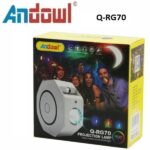 Φωτορυθμικό προβολέας με τηλεχειριστήριο LED RGB Q-RG70 ANDOWL Andowl