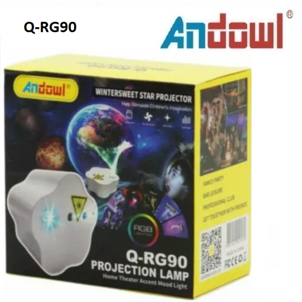 Q-RG90_1_z9v2-jl Προτζέκτορας πλανητών με τηλεχειριστήριο LED RGB Q-RG90 ANDOWL Andowl - Image 1