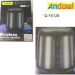 Επαναφορτιζόμενο ασύρματο φορητό ηχείο Bluetooth μαύρο Q-YX129 ANDOWL Andowl