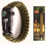 Paracord βραχιόλι επιβίωσης χακί ανοιχτό OEM