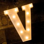 Γράμμα LED μπαταρίας  V 22cm OEM