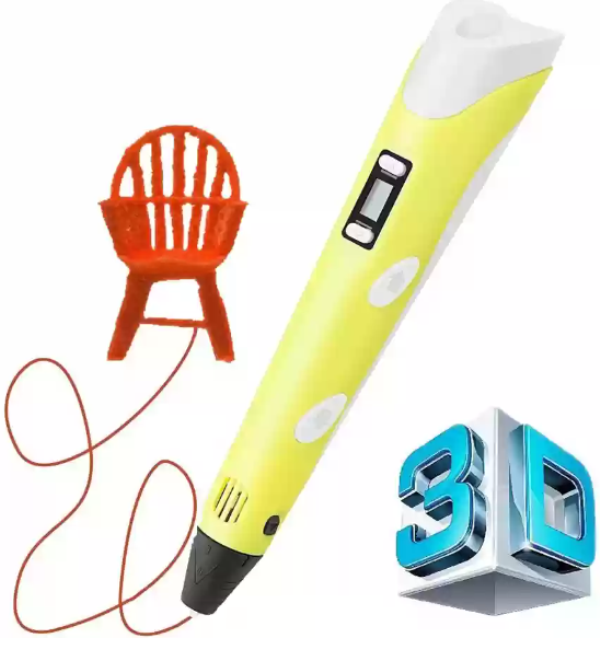 YELLOW_8ty0-p6 3D στυλό για τρισδιάστατη σχεδίαση Κίτρινο OEM - Image 1