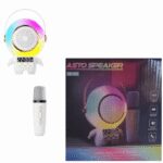 Επαναφορτιζόμενο ασύρματο ηχείο καραόκε με μικρόφωνο Bluetooth λευκό XM-X66 OEM