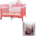 Τούλινη κουνουπιέρα για κρεβάτι μωρού με λάστιχο λευκή A-015 OEM