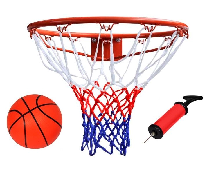 basket_1_fk7k-o2_v2xj-y6 Σιδερένιο στεφάνι μπασκέτας 39cm με διχτάκι, μπάλα και τρόμπα OEM - Image 1