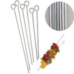 BBQ sticks μεταλλικά σετ 6 τεμαχίων 35cm 4429 OEM