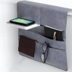 Διοργανωτής κρεβατιού με ασύρματη φόρτιση συσκευών γκρι OEM