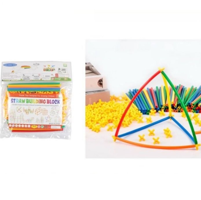 building_straws_1_yvmv-r0 Σετ εύκαμπτα καλαμάκια και σύνδεσμοι κατασκευών 19910 OEM - Image 1