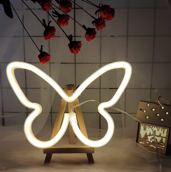 butterfly_warm_wmpa-mu Διακοσμητικό φως νέον Πεταλούδα ζεστό λευκό OEM - Image 1