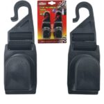 Γάντζοι προσκέφαλου αυτοκινήτου 2τμχ μαύρο LA-1504 CARSUN Carsun