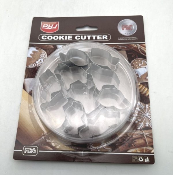 cookie_animals_1_eqeb-ws Ανοξείδωτα κουπ πατ μπισκότων Ζωάκια 10 τεμάχια 50700 YR1808-1 OEM - Image 1