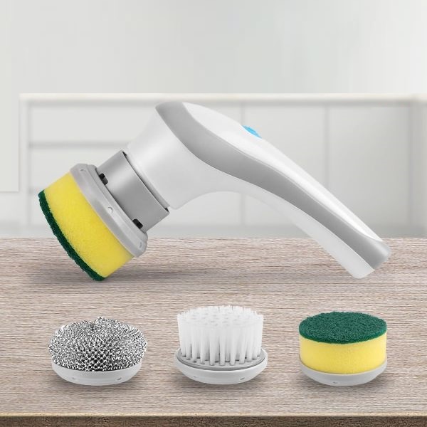 electric_cleaning_brush_white_1_q1vd-wa Επαναφορτιζόμενη βούρτσα καθαρισμού επιφανειών με 3 κεφαλές λευκή OEM - Image 1
