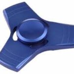 Μεταλλικό Hand spinner triangle αγχολυτικό παιχνίδι ανακούφισης στρες μπλε OEM