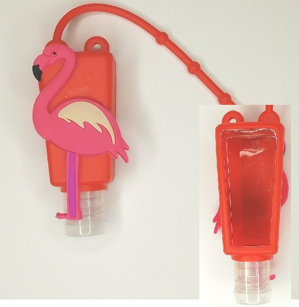 flamingo_2_jy59-v7 Μπουκάλι αντισηπτικού τσάντας «φλαμίνγκο 2» - Image 1