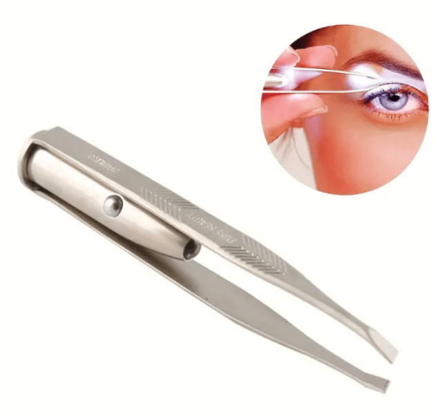 fridia_2 Τσιμπιδάκι Φρυδιών από ανοξείδωτο ατσάλι με LED Φωτισμό – Ασημί OEM - Image 1