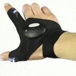 Γάντι για 2 δάκτυλα με φώτα LED μαύρο OEM