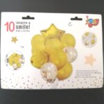 Σετ μπαλονιών χρυσό 10 τεμάχια YSY60715 OEM