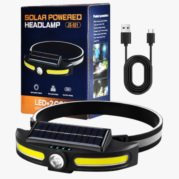 headlamp_1_e608-2f Ηλιακός προβολέας κεφαλής LED + 2COB JS-921 OEM - Image 1