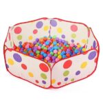 Εξάγωνο, αναδιπλούμενο παιδικό πάρκο με μπάλες NO 668-7 ροζ 8175 OEM