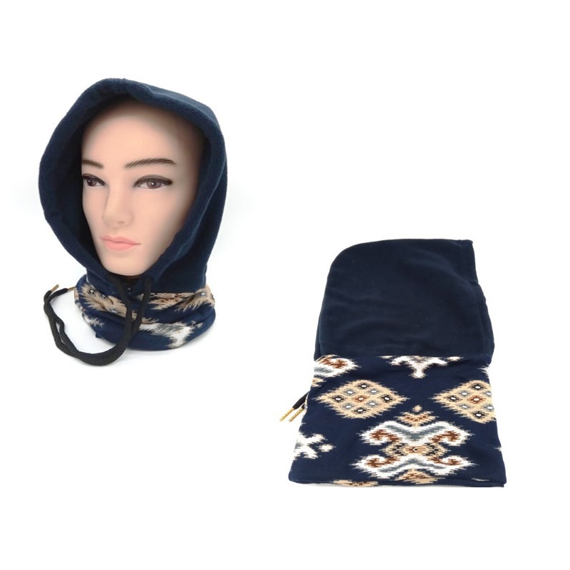 koykoyla_blue Μοντέρνα ζεστή κουκούλα Fleece 5 σε 1 μπλε OEM - Image 1