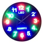 Ρολόι τοίχου με πολύχρωμο led καντράν OEM