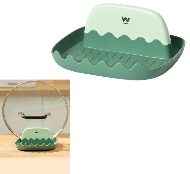 lid_stand_green_1_4ac7-sd Βάση στήριξης για καπάκι και κουτάλες πράσινη 20662 OEM - Image 1