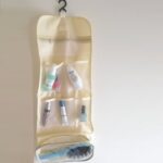 Κρεμαστός διοργανωτής καλλυντικών ταξιδίου μπεζ OEM